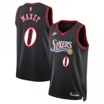 Tyrese Maxey Philadelphia 76ers Nike Unisex Black Swingman Jersey - Classic Edition