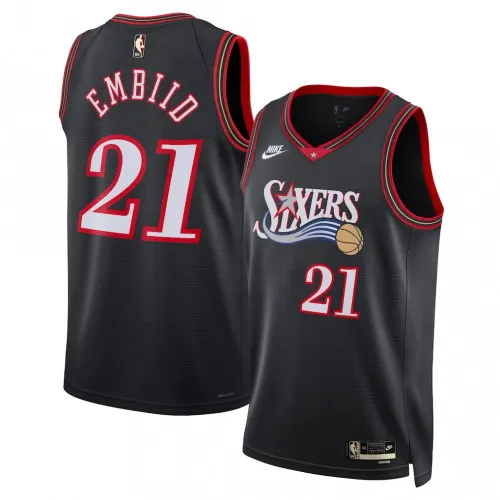 Joel Embiid Philadelphia 76ers Nike Unisex Black Swingman Jersey - Classic Edition