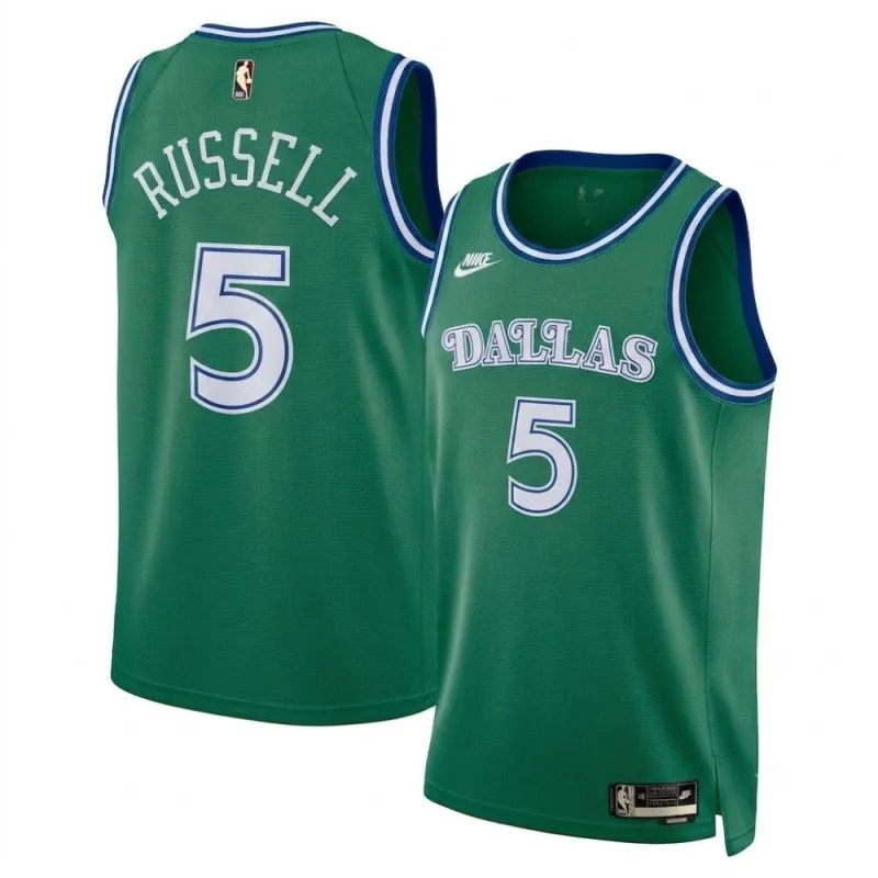 D’Angelo Russell Dallas Mavericks Nike Unisex Green Swingman Jersey – Classic Edition
