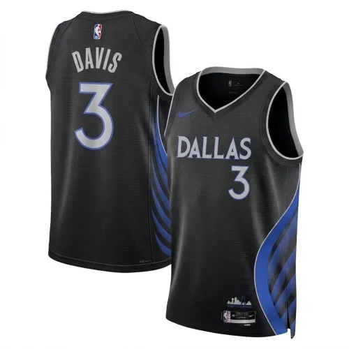 Anthony Davis Dallas Mavericks Nike Unisex 2025/26 Black Swingman Jersey - City Edition