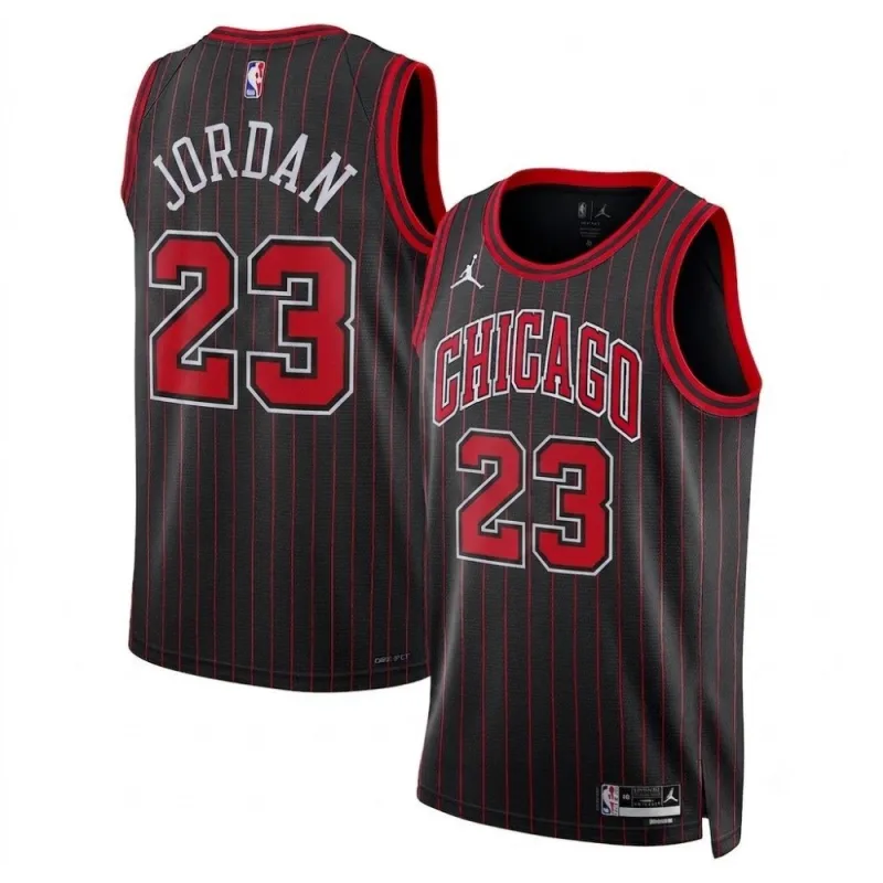 Michael Jordan Chicago Bulls Jordan Brand Unisex Black Swingman Jersey – Statement Edition