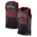 Michael Jordan Chicago Bulls Jordan Brand Unisex Black Swingman Jersey - Statement Edition