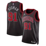 Dennis Rodman Chicago Bulls Jordan Brand Unisex Black Swingman Jersey - Statement Edition
