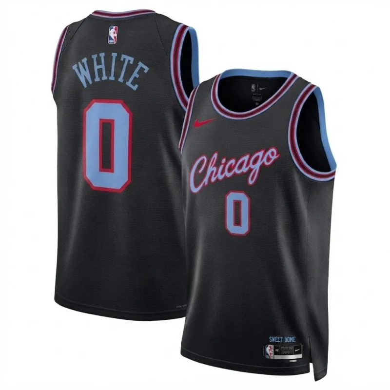 Coby White Chicago Bulls Nike Unisex 2025/26 City Edition Black Swingman Jersey