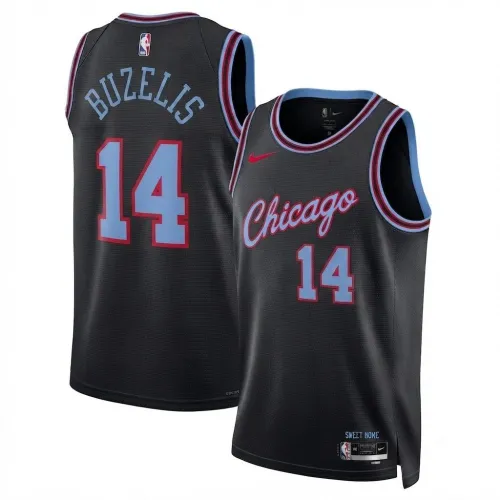 Matas Buzelis Chicago Bulls Nike Unisex 2025/26 City Edition Black Swingman Jersey