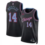 Matas Buzelis Chicago Bulls Nike Unisex 2025/26 City Edition Black Swingman Jersey