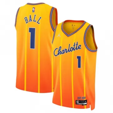 LaMelo Ball Charlotte Hornets Jordan Brand Orange 2025/26 City Edition Swingman Jersey