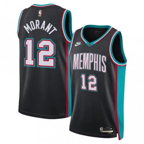 Camisa Swingman Nike Edição Clássica Preta de Ja Morant dos Memphis Grizzlies