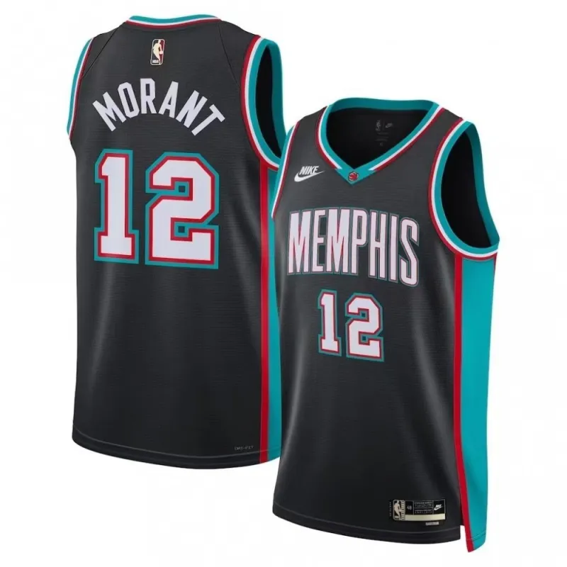 Ja Morant Memphis Grizzlies Nike Black Classic Edition Swingman Jersey