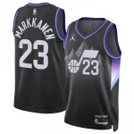 Lauri Markkanen Utah Jazz Jordan Brand Unisex 2024/25 Black Swingman Jersey - Statement Edition