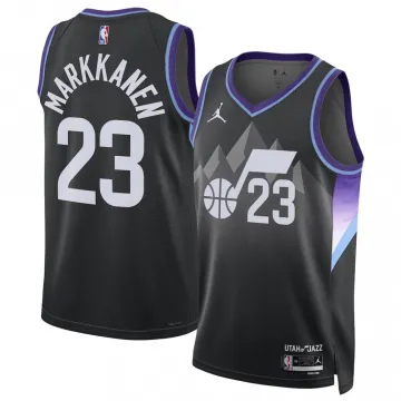 Lauri Markkanen Utah Jazz Jordan Brand Unisex 2024/25 Black Swingman Jersey - Statement Edition