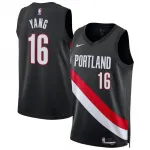 Hansen Yang Portland Trail Blazers Nike Unisex Black Swingman Player Jersey - Icon Edition
