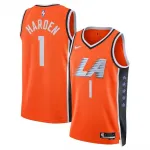James Harden LA Clippers Nike Unisex 2025/26 Orange Swingman Jersey - City Edition