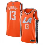Paul George LA Clippers Nike Unisex 2025/26 Orange Swingman Jersey - City Edition
