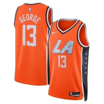 Paul George LA Clippers Nike Unisex 2025/26 Orange Swingman Jersey - City Edition