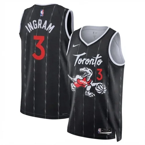 Brandon Ingram Toronto Raptors Nike Unisex 2025/26 Black Swingman Jersey - City Edition