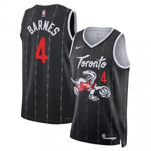 Scottie Barnes Toronto Raptors Nike Unisex 2025/26 Black Swingman Jersey - City Edition