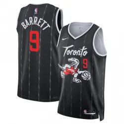 RJ Barrett Toronto Raptors Nike Unisex 2025/26 Black Swingman Jersey - City Edition - product photo RJ Barrett Toronto Raptors Nike Unisex 2025/26 Black Swingman Jersey - City Edition