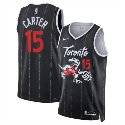 Vince Carter Toronto Raptors Nike Unisex 2025/26 Black Swingman Jersey - City Edition