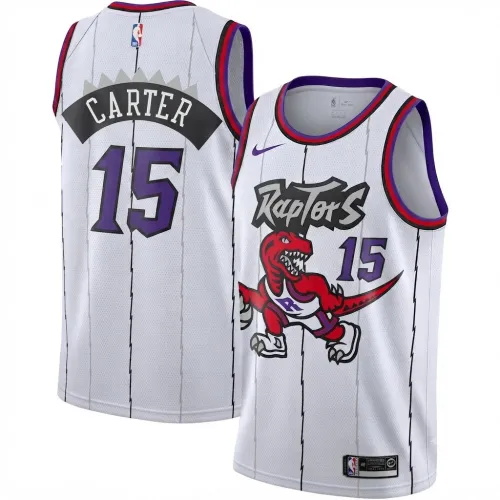 Vince Carter Toronto Raptors Nike White Classic Edition Swingman Jersey