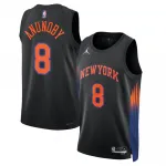 OG Anunoby New York Knicks Jordan Brand Unisex Black Jersey - Statement Edition