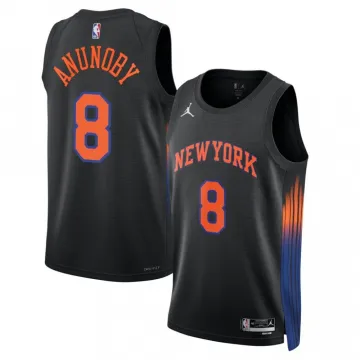 OG Anunoby New York Knicks Jordan Brand Unisex Black Jersey - Statement Edition