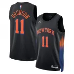 Jalen Brunson New York Knicks Jordan Brand Unisex Black Jersey - Statement Edition