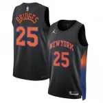 Mikal Bridges New York Knicks Jordan Brand Unisex Black Jersey - Statement Edition