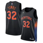 Karl-Anthony Towns New York Knicks Jordan Brand Unisex Black Jersey - Statement Edition