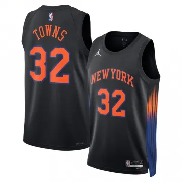 Karl-Anthony Towns New York Knicks Jordan Brand Unisex Black Jersey - Statement Edition
