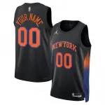 New York Knicks Jordan Brand Unisex Black Custom Jersey - Statement Edition