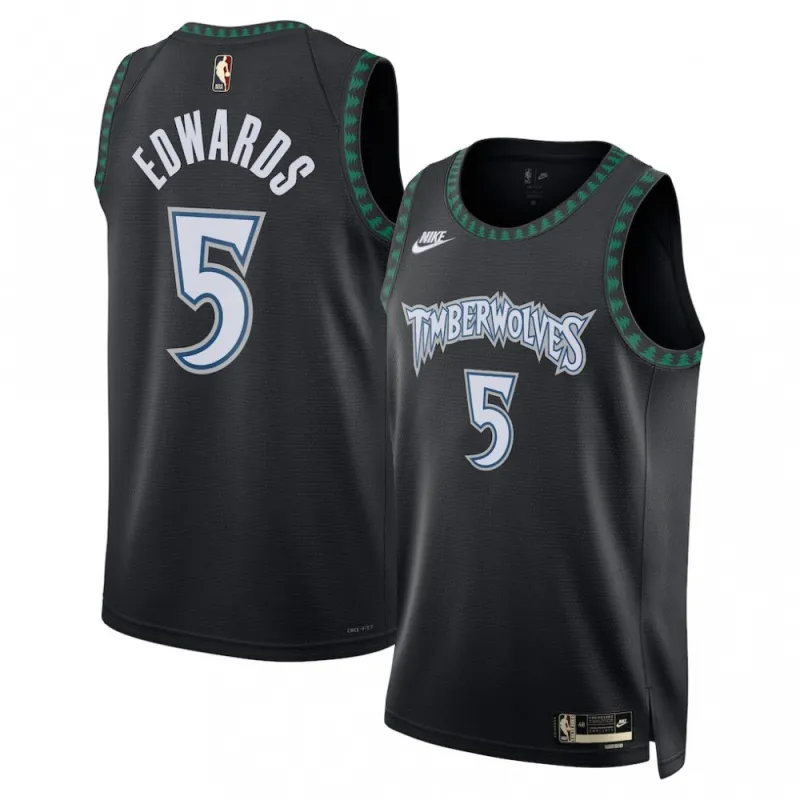 Anthony Edwards Minnesota Timberwolves Nike Unisex Black Swingman Jersey – Classic Edition