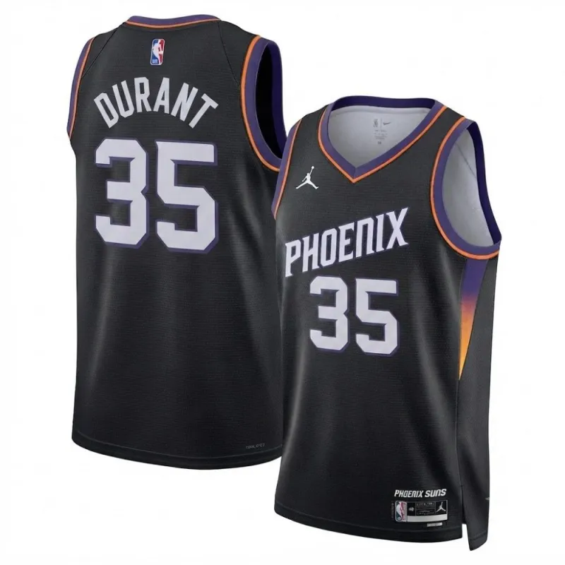 Kevin Durant Unisex Phoenix Suns Jordan Brand Black Swingman Jersey – Statement Edition