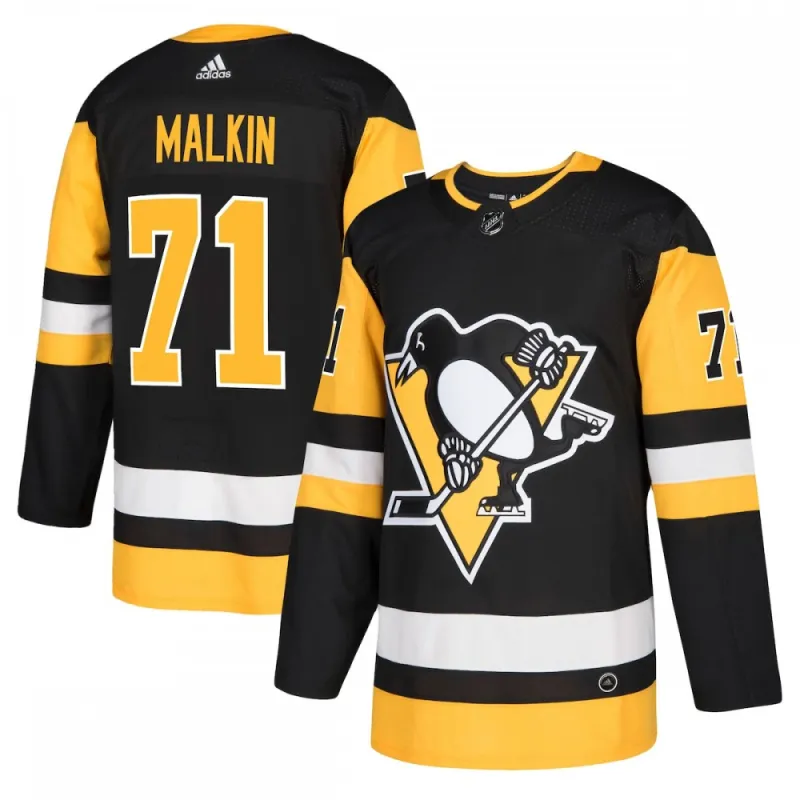 Evgeni Malkin Pittsburgh Penguins adidas Authentic Player Jersey – Black