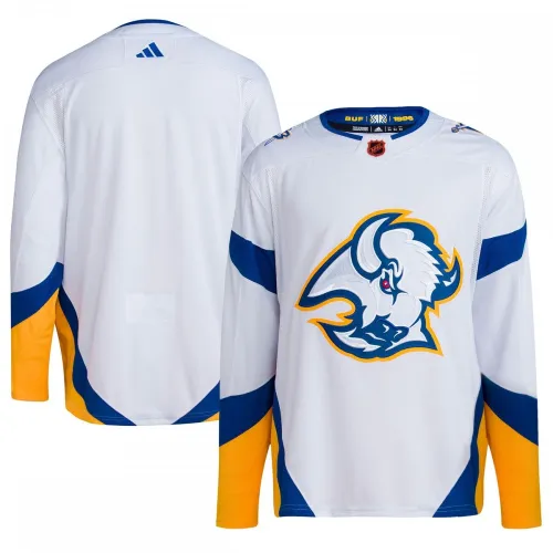 Maglia autentica Buffalo Sabres adidas Reverse Retro 2.0 senza numero - Bianca