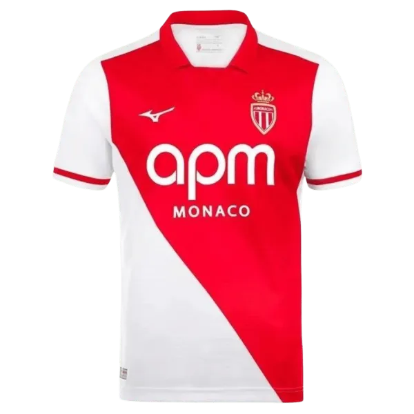 26/27 AS Monaco FC Home Jersey - A-Grade Quality Detail View
