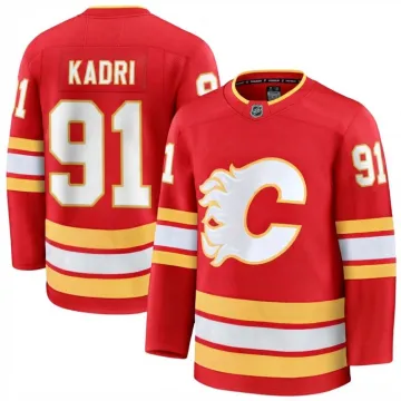Nazem Kadri Men's Calgary Flames Red Home Premium Jersey