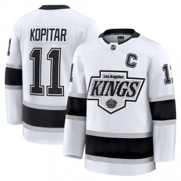 Anze Kopitar Men's Los Angeles Kings White Away Premium Jersey