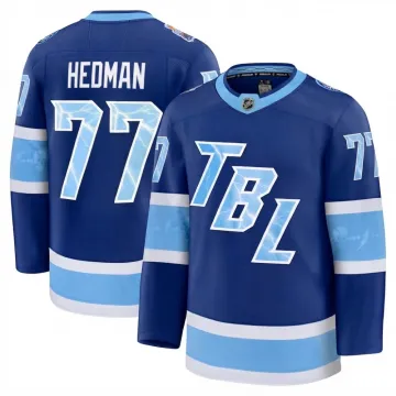 Victor Hedman Men's Tampa Bay Lightning Blue 2026 NHL Stadium Series Premium Jersey