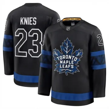 Matthew Knies Men's Toronto Maple Leafs Black Alternate Premium Jersey