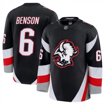 Zach Benson Men's Buffalo Sabres Black Alternate Premium Jersey
