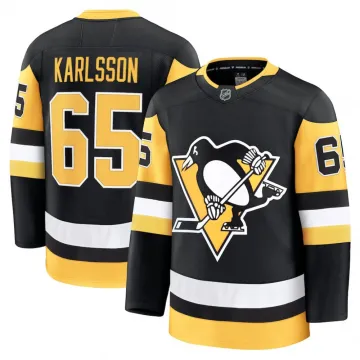 Erik Karlsson Men's Pittsburgh Penguins Black Home Premium Jersey