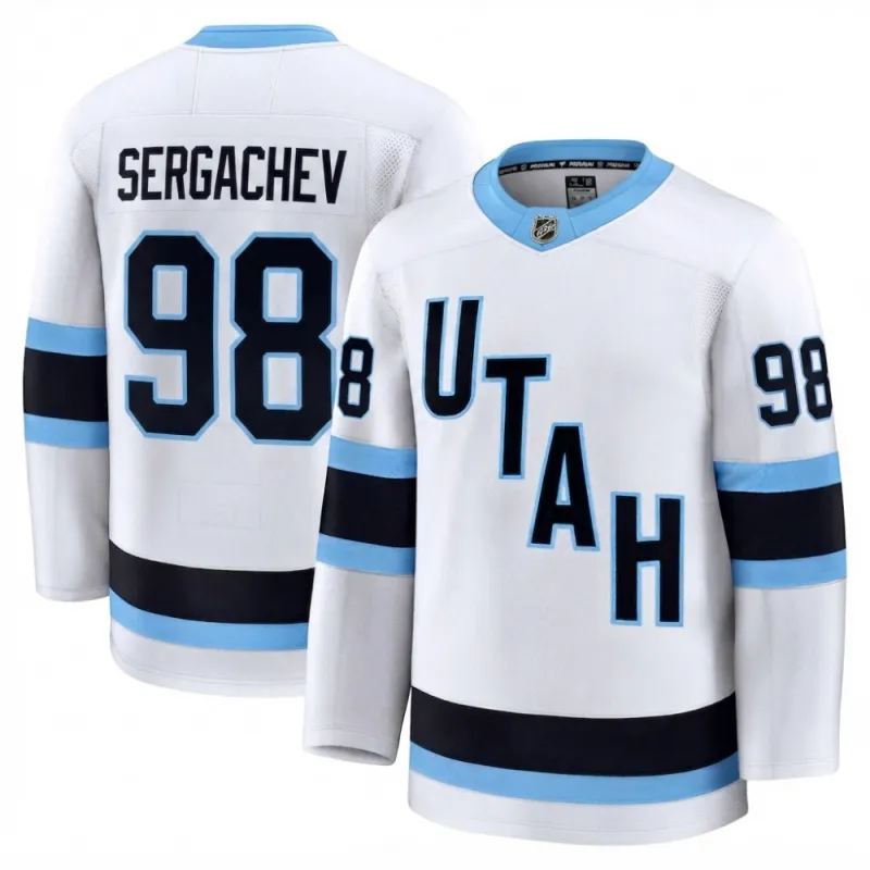Mikhail Sergachev Men’s Utah Mammoth White Away Premium Player Jersey