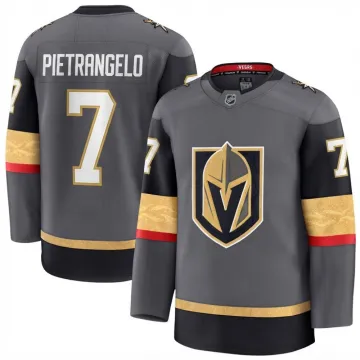 Alex Pietrangelo Men's Vegas Golden Knights Gray Alternate Premium Jersey