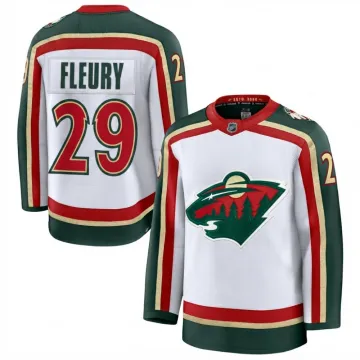 Maglia Premium bianca di Marc-André Fleury dei Minnesota Wild per il 25° anniversario