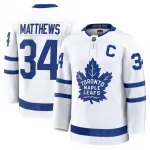 Camisa Premium Branca de Visitante dos Toronto Maple Leafs de Auston Matthews para Homem