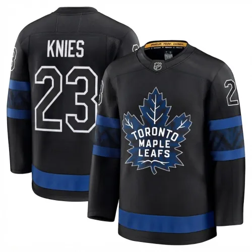 Maillot premium noir alternatif des Maple Leafs de Toronto de Matthew Knies pour homme