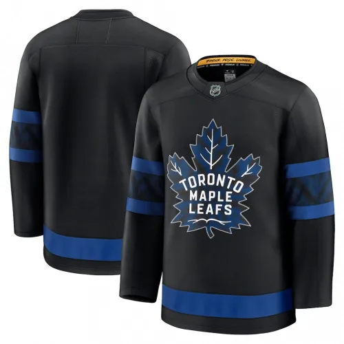 Men's Toronto Maple Leafs Black Alternate Premium Blank Jersey