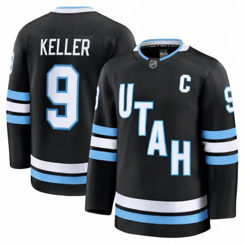Clayton Keller Men's Utah Mammoth Black Home Premium Jersey