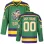 Men's Mighty Ducks Movie Green Ice Hockey Custom Jersey